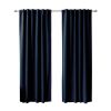 i52 x 108 inch Solid Navy Blue Thermal Blackout Curtain Panels - Set of 2